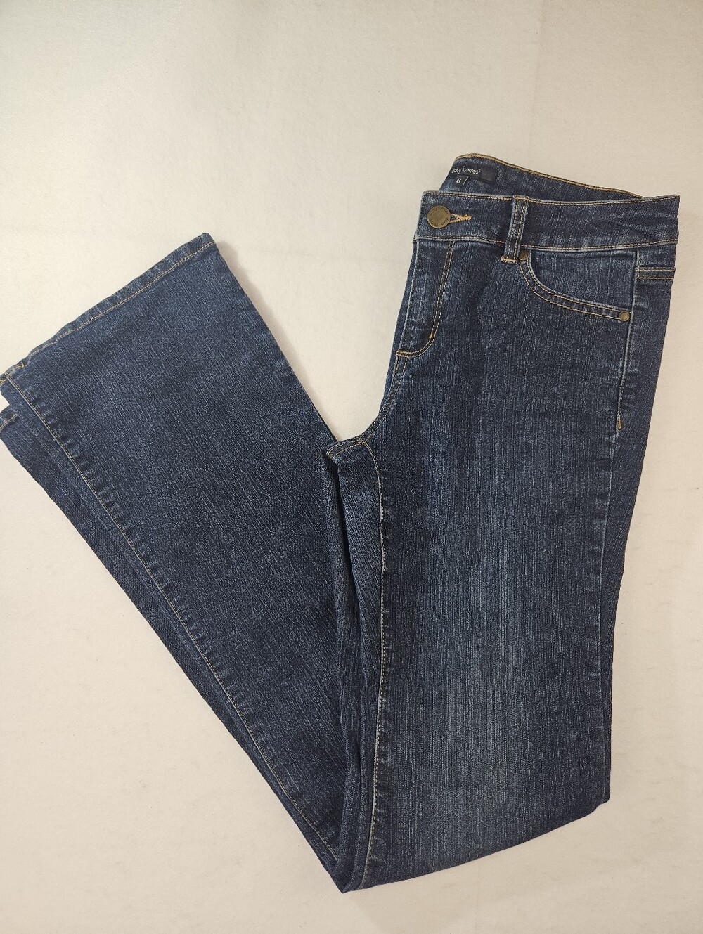 Daisy Fuentes Dark Wash Women's Boot Cut Blue Jeans Size 6